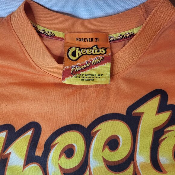 Forever 21 Cheetos Flamin' Hot Unisex Orange Graphic Shirt - Small - Picture 2 of 3